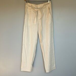 NWT Women’s Rag&Bone light dove Roxie Linen pants Sz 6